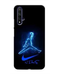 Чехол для Huawei Nova 5T с картинкой «Jordan Neon Blue»