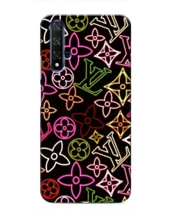 Чехол для Huawei Nova 5T с картинкой «Неоновый микс Nike»