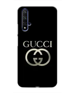 Чохол для Huawei Nova 5T з картинкою «Gucci — золото на чорному»