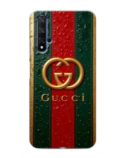 Чохол для Huawei Nova 5T з картинкою «Gucci — фірмова смуга та золото»