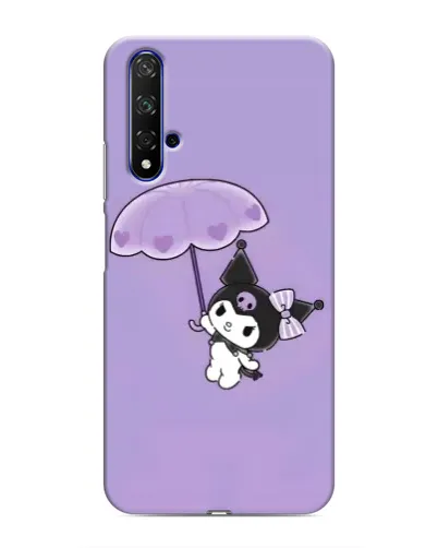 Чехол для Huawei Nova 5T с картинкой «Kuromi с зонтиком»