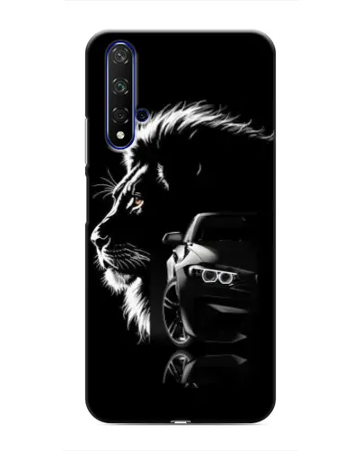 Чехол для Huawei Nova 5T с картинкой «BMW и лев»