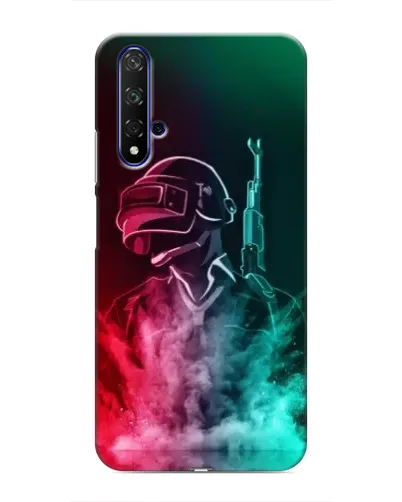 Чехол для Huawei Nova 5T с картинкой «PUBG — огненный воин»