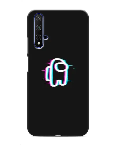 Чехол для Huawei Nova 5T с картинкой «Among Us неон»