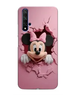 Чехол для Huawei Nova 5T с картинкой «Минни сквозь стену»