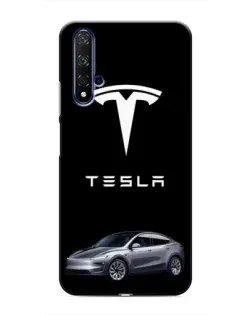 Чехол для Huawei Nova 5T с картинкой «Tesla Model Y»
