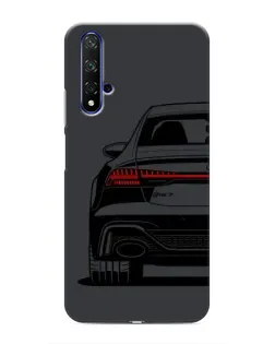 Чехол для Huawei Nova 5T с картинкой «Задняя часть Audi — арт»