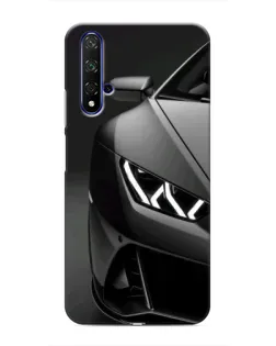 Чехол для Huawei Nova 5T с картинкой «Lamborghini фары детализация»