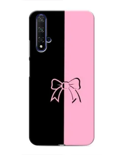Чехол для Huawei Nova 5T с картинкой «Половинки банта»