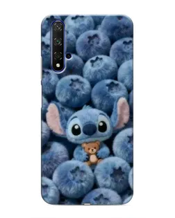Чехол для Huawei Nova 5T с картинкой «Стич и голубика» Чехол для Huawei Nova 5T с картинкой «Стич и голубика»