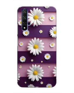 Чохол для Huawei Nova 5T з картинкою «Ромашки на фіолетовому» Чохол для Huawei Nova 5T з картинкою «Ромашки на фіолетовому»