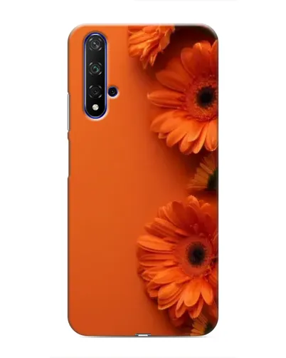 Чохол для Huawei Nova 5T з картинкою «Помаранчеві гербери»
