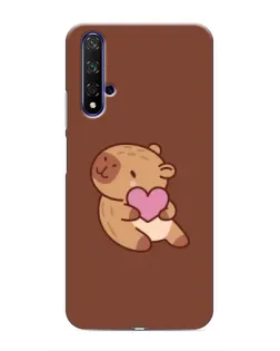 Чохол для Huawei Nova 5T з картинкою «Капібара з серцем» Чохол для Huawei Nova 5T з картинкою «Капібара з серцем»
