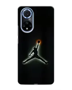 Чехол для Huawei Nova 9 SE с картинкой «Jordan Gradient Logo»