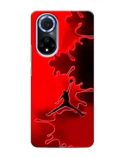 Чехол для Huawei Nova 9 SE с картинкой «Jordan Red Smoke»