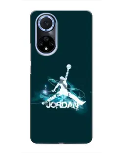 Чехол для Huawei Nova 9 SE с картинкой «Jordan Blue Fire»