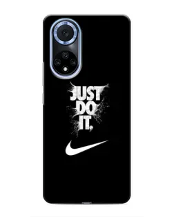 Чехол для Huawei Nova 9 SE с картинкой «Текстовый принт Nike»