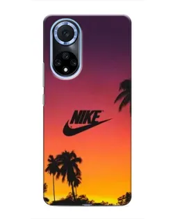 Чехол для Huawei Nova 9 SE с картинкой «Nike на закате солнца»