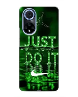 Чехол для Huawei Nova 9 SE с картинкой «Зеленый неоновый Nike»