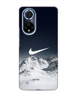 Чехол для Huawei Nova 9 SE с картинкой «Nike — зимние горы»