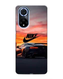 Чехол для Huawei Nova 9 SE с картинкой «Nike и суперкар»