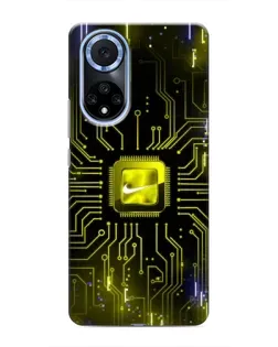 Чехол для Huawei Nova 9 SE с картинкой «Nike — золотая искра»