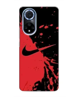 Чехол для Huawei Nova 9 SE с картинкой «Красные брызги Nike»