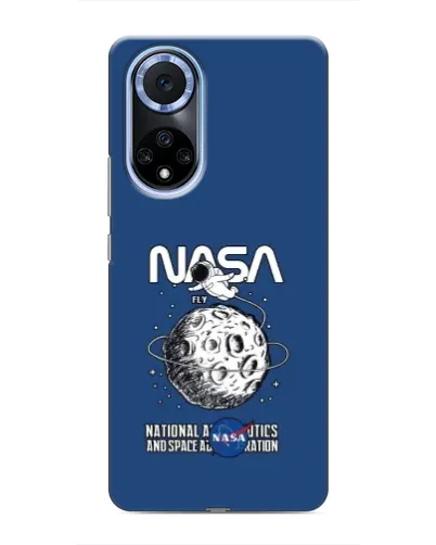 Чехол для Huawei Nova 9 SE с картинкой «NASA — лунная миссия»