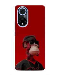 Чехол для Huawei Nova 9 SE с картинкой «Bored Ape в красном» Чехол для Huawei Nova 9 SE с картинкой «Bored Ape в красном»
