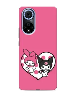 Чехол для Huawei Nova 9 SE с картинкой «Kuromi и My Melody»
