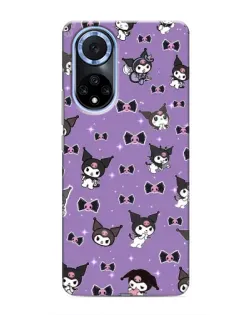 Чехол для Huawei Nova 9 SE с картинкой «Kuromi — паттерн»