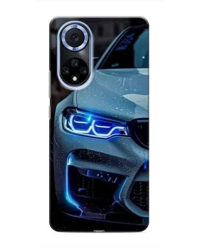 Чехол для Huawei Nova 9 SE с картинкой «Взгляд BMW с синими фарами»