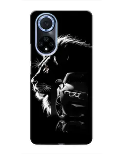 Чехол для Huawei Nova 9 SE с картинкой «BMW и лев»