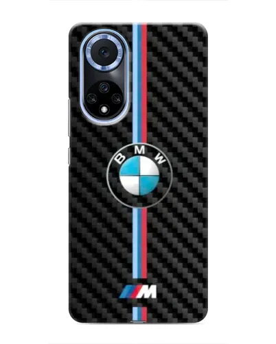 Чехол для Huawei Nova 9 SE с картинкой «Эмблема BMW и карбон»