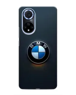 Чехол для Huawei Nova 9 SE с картинкой «Логотип BMW — минимализм»