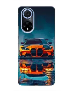 Чехол для Huawei Nova 9 SE с картинкой «BMW — золотая эмблема»