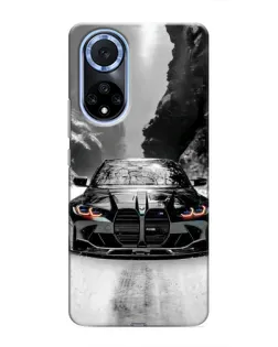 Чехол для Huawei Nova 9 SE с картинкой «BMW — акварельный дрифт»