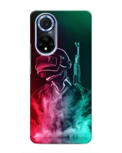 Чехол для Huawei Nova 9 SE с картинкой «PUBG — огненный воин»