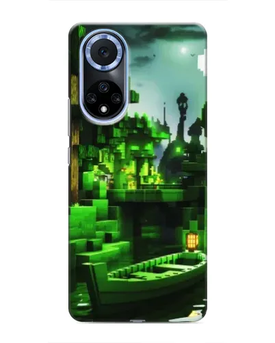 Чехол для Huawei Nova 9 SE с картинкой «Minecraft лесной пейзаж»