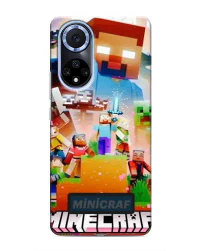 Чехол для Huawei Nova 9 SE с картинкой «Minecraft герои игры»