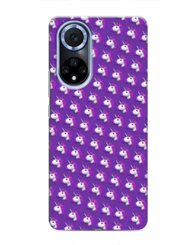 Чехол для Huawei Nova 9 SE с картинкой «Единороги на фиолетовом»