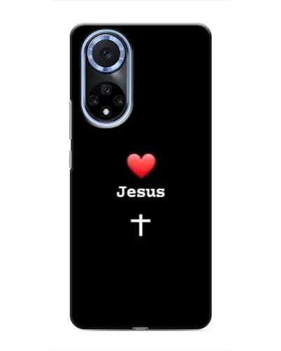 Чехол для Huawei Nova 9 SE с картинкой «Сердце - Jesus» Чехол для Huawei Nova 9 SE с картинкой «Сердце - Jesus»