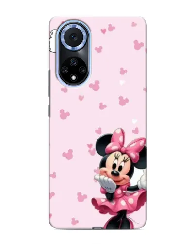 Чехол для Huawei Nova 9 SE с картинкой «Минни Маус и сердечки»