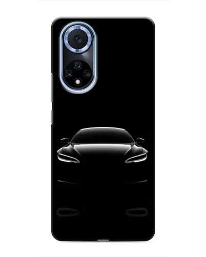 Чехол для Huawei Nova 9 SE с картинкой «Силуэт Tesla Night»