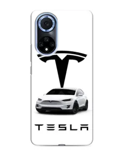 Чехол для Huawei Nova 9 SE с картинкой «Tesla White Style»
