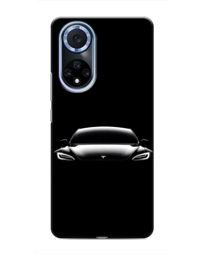 Чехол для Huawei Nova 9 SE с картинкой «Фары Tesla Night»