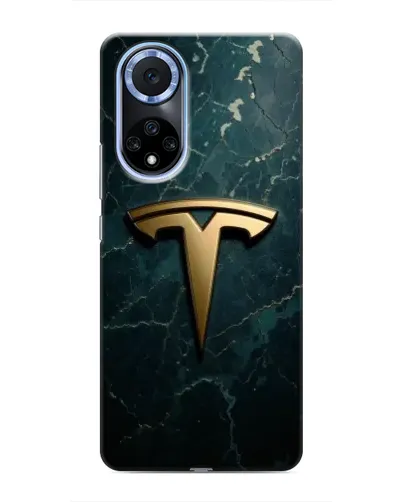 Чехол для Huawei Nova 9 SE с картинкой «Мраморная Tesla Gold»