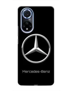 Чехол для Huawei Nova 9 SE с картинкой «Mercedes Silver Logo»