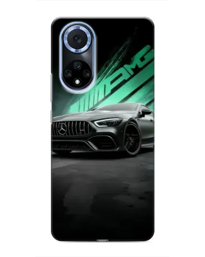 Чехол для Huawei Nova 9 SE с картинкой «Темный Mercedes AMG»