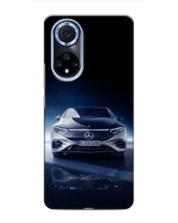 Чехол для Huawei Nova 9 SE с картинкой «Ночной Mercedes EQ»